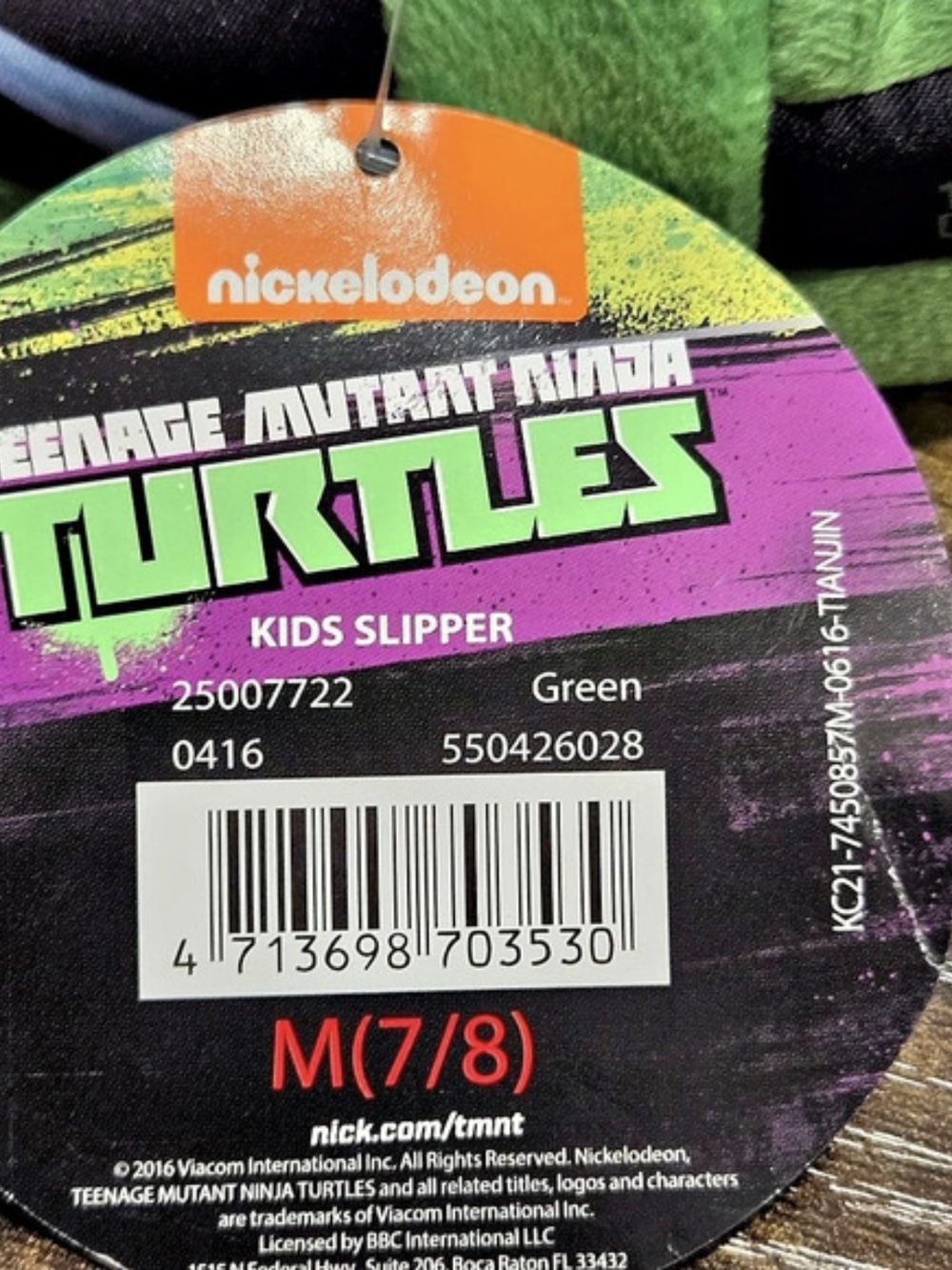 Nickelodeon Teenage Mutant Ninja Turtles Kids Slipper Kids Slippers Toddlers - Picture 4 of 10